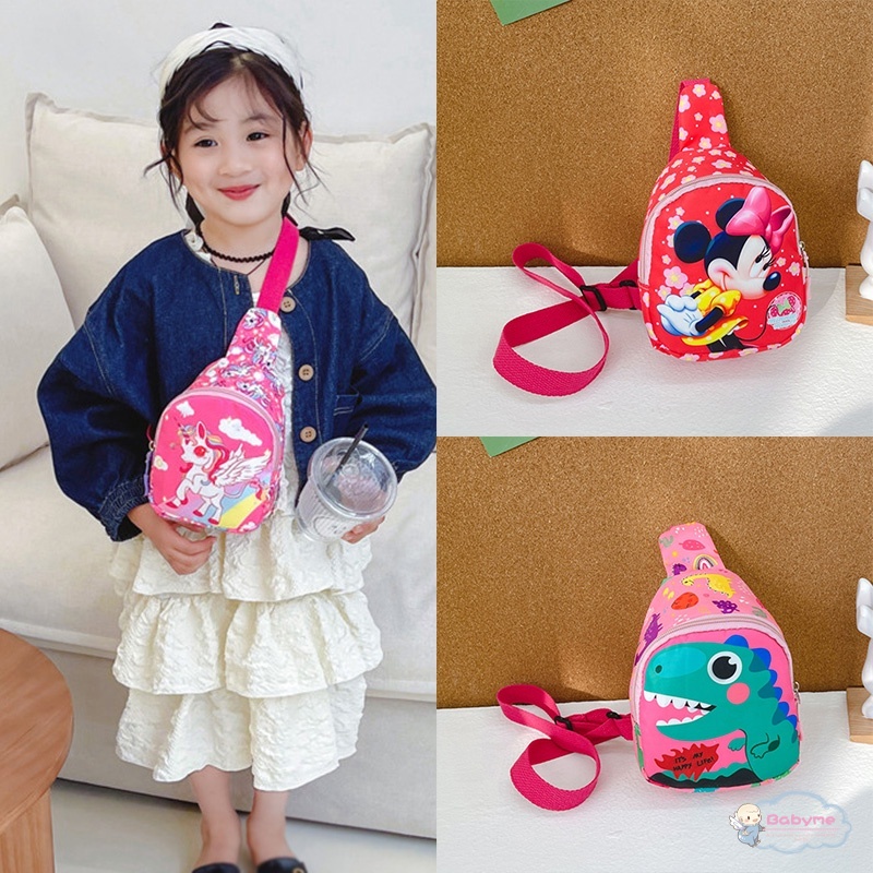 Túi Đeo Chéo Ngực Trọng Lượng Nhẹ In Họa Tiết Hoạt Hình Thời Trang Cho Bé Gái