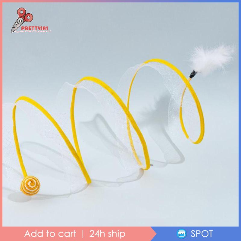 Đường Hầm Gấp Gọn Hình Chữ S Dành Cho Mèo Cưng [Prettyia1]