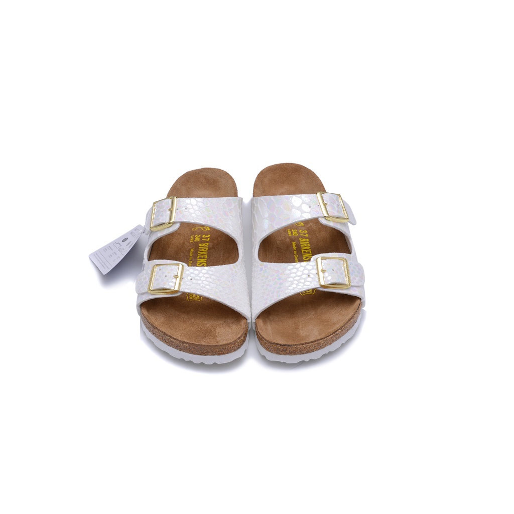 Giày sandal Birkenstock Chất Liệu Da Thoáng Khí Chống Trượt Thời Trang Cho Nam Và Nữ