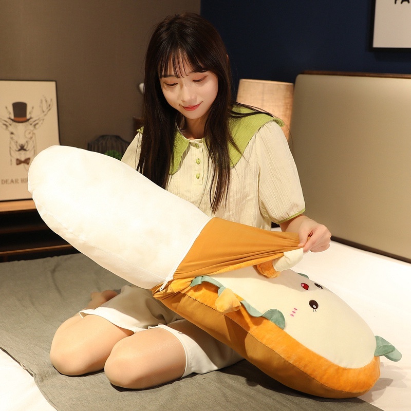 Gối Ngủ Hình Bánh Mì Nướng Hoạt Hình Dễ Thương Có Lõi Pinch Độc Lập Tháo Rời Được Làm Quà Tặng Sinh Nhật Cho Trẻ Em