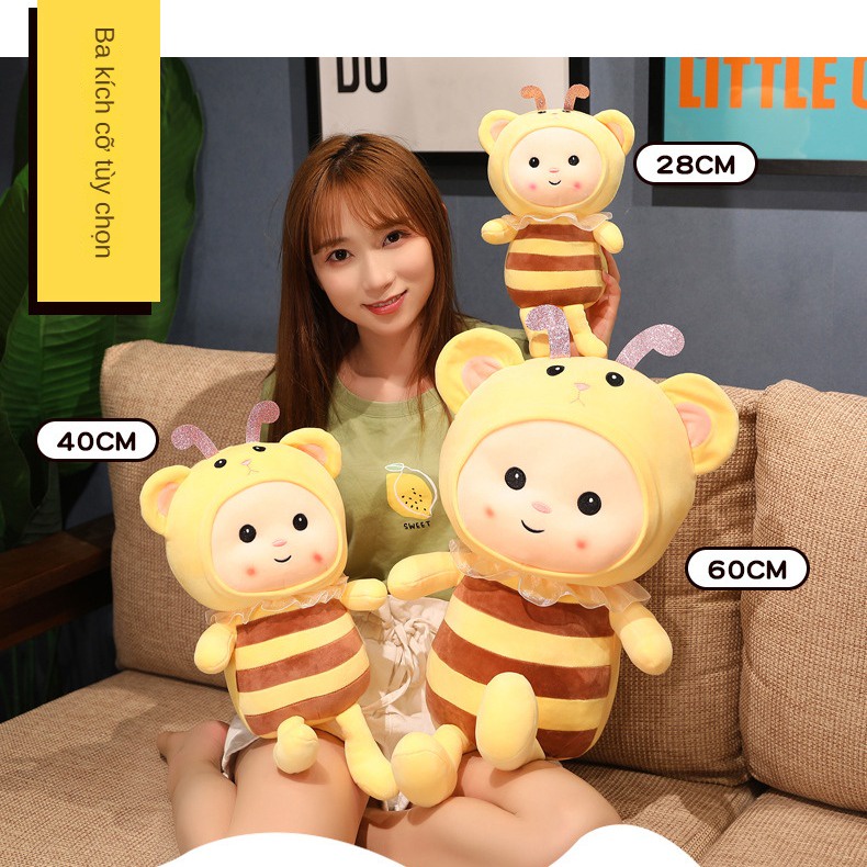 Thú Nhồi Bông Hình Chú Ong Hoạt Hình Sáng Tạo