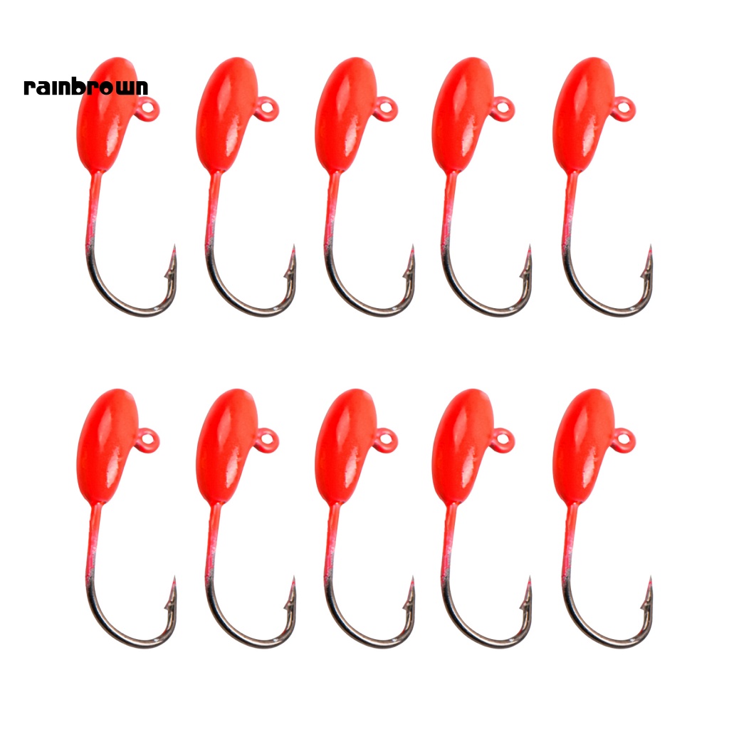 Bộ 10 Móc Câu Cá Bằng Thép Carbon 1.5g 2.4cm