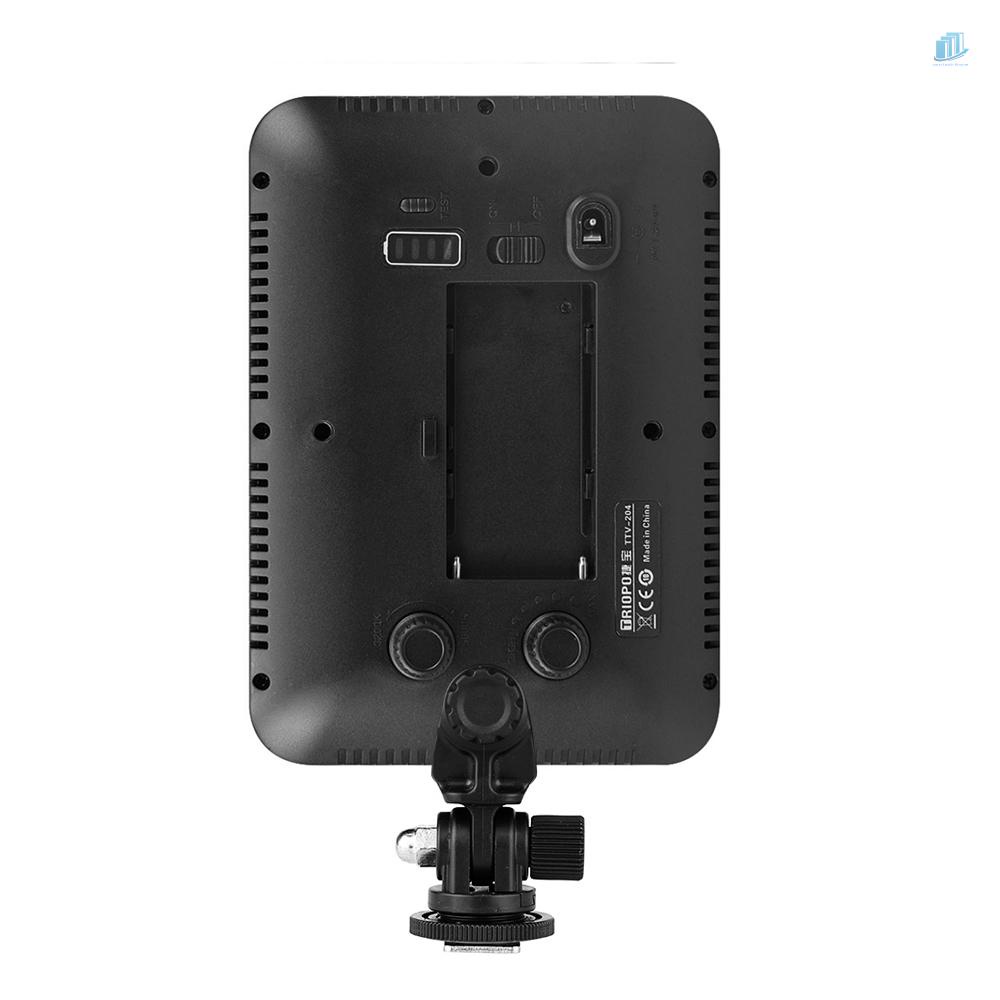 Bảng Đèn LED Siêu Mỏng TTV-204 3200K ~ 5500K Có Thể Điều Chỉnh Độ Sáng Cho Máy Ảnh Pentax DSLR NP-FM