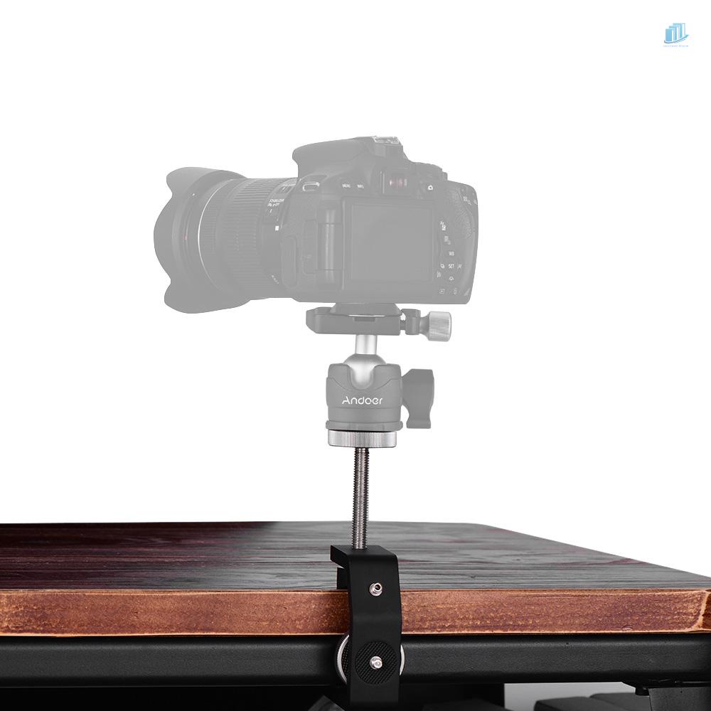 Kẹp Cây Hình Chữ C Đa Năng 10cm Mở Rộng 10cm Chuyên Dụng Cho Máy Ảnh DSLR / Andoer MFC-60