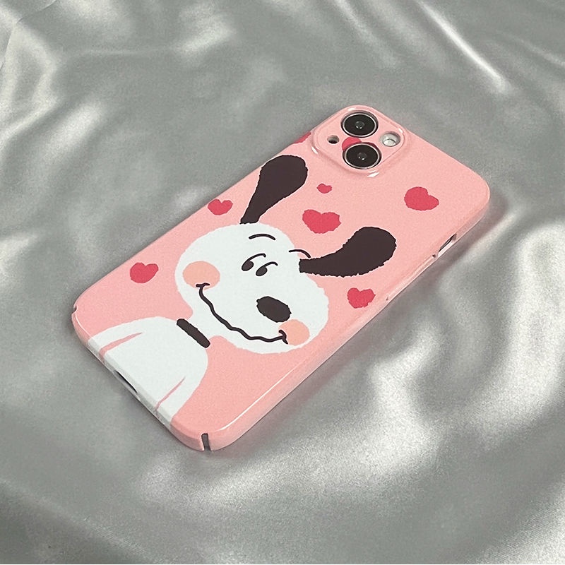 Ốp Điện Thoại Họa Tiết Hoạt Hình Snoopy Dễ Thương Cho iphone13pro11 14xs iPhone12 Love xr78 Q4CQ