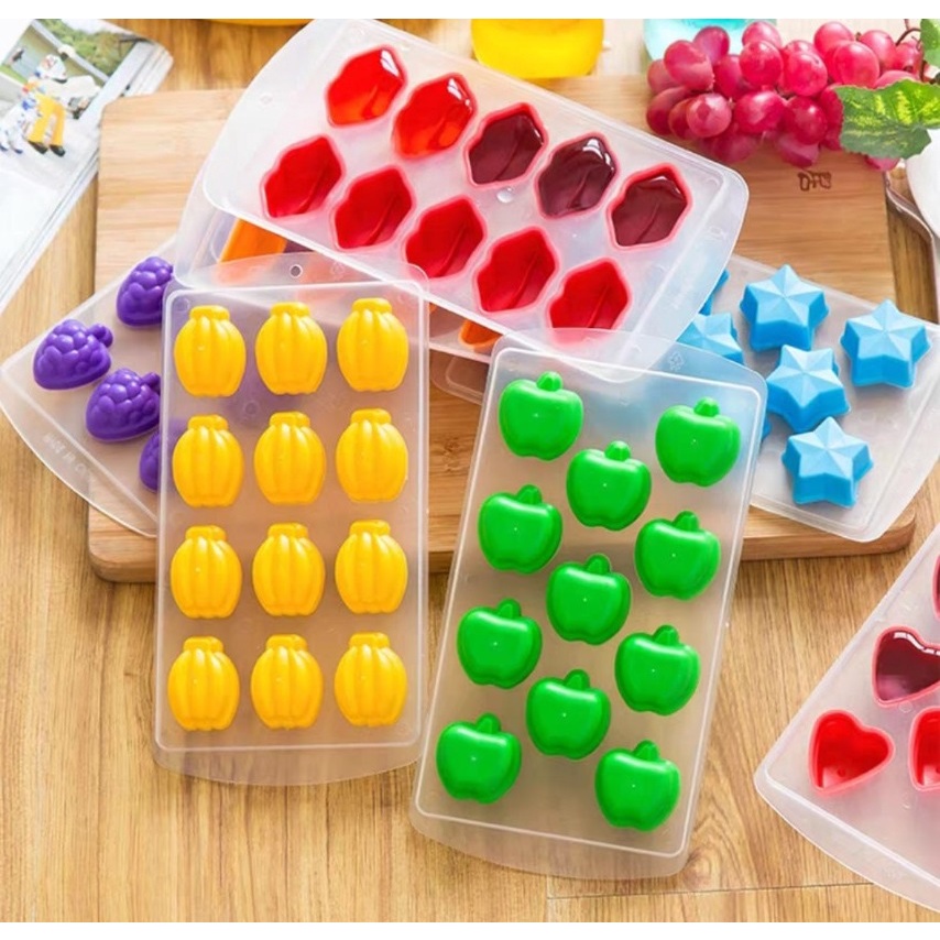 Khuôn Làm Thạch Rau Câu Trà Sửa 36 Ô 9 Họa Tiết - Thingkids