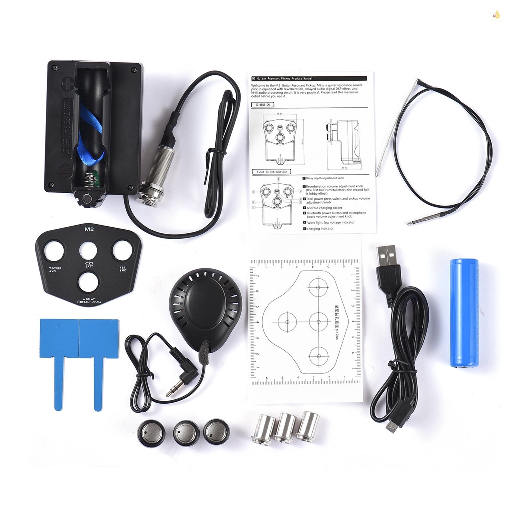 Bộ Dụng Cụ Nhận Âm Thanh mynice M2 Cho Guitar Cổ Điển 2200mAh Lithium BT DIY