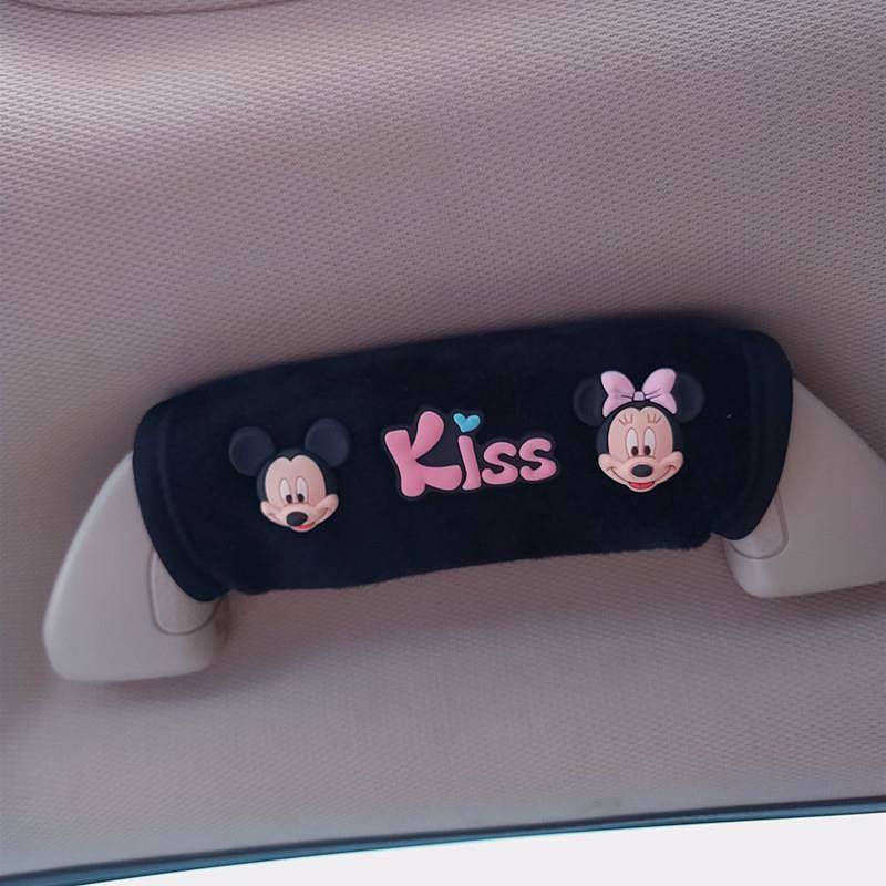 Cute Car Door Handle Protective Casing Cartoon Vehicle Handle Protective Cover Roof Gloves Car Interior Female Decoration Supplies PHwd