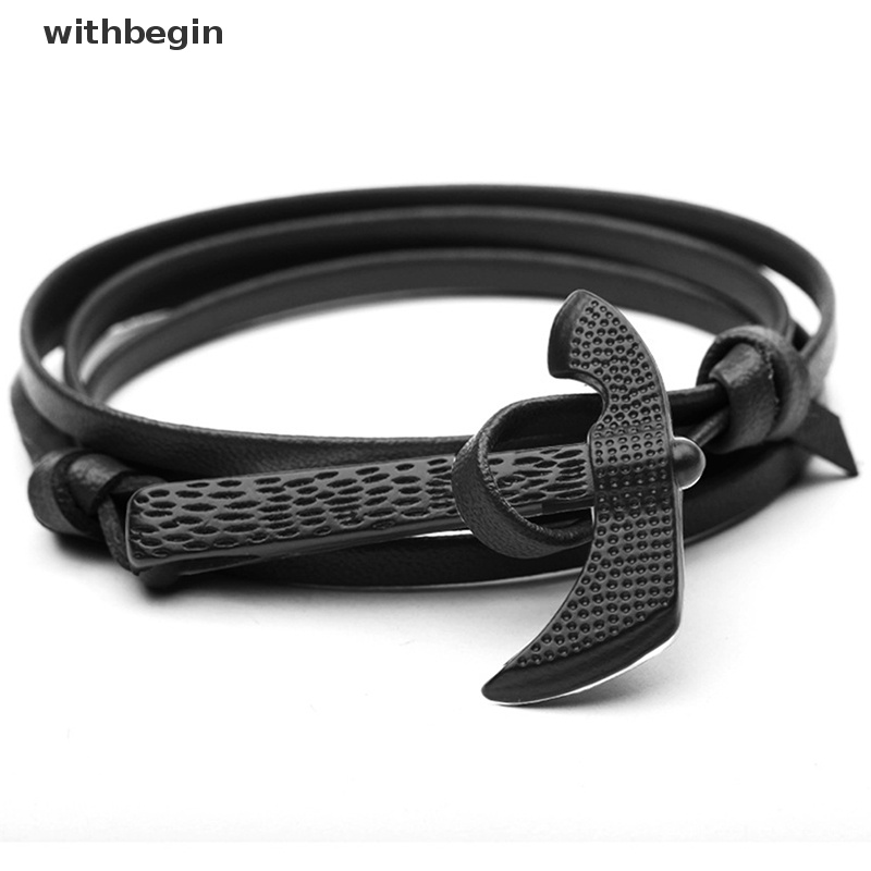 Vòng Tay Da Paracord Kim Loại Màu Đen Thời Trang Cho Nam