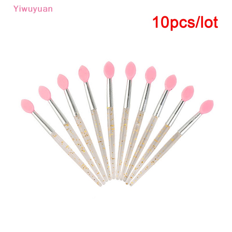 Set 10 Cọ Trang Điểm Mắt Môi Đầu Silicon Mềm Yiwuyuan