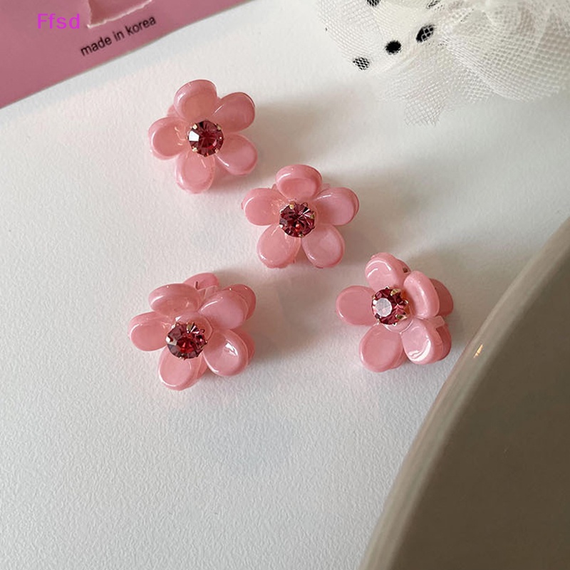 {Ffsd} Bộ 5 Kẹp Tóc Hợp Kim Hình Hoa Đính Đá Ngọt Ngào Thời Trang Mùa Hè Ngọt Ngào Phụ Kiện * Bán Chạy