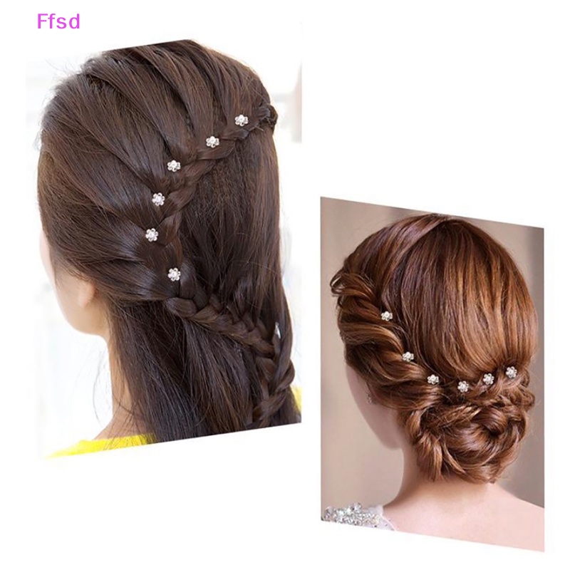 Kẹp Tóc Kim Loại Hình Chữ U Đính Ngọc Trai Giả Thanh Lịch Cho Nữ