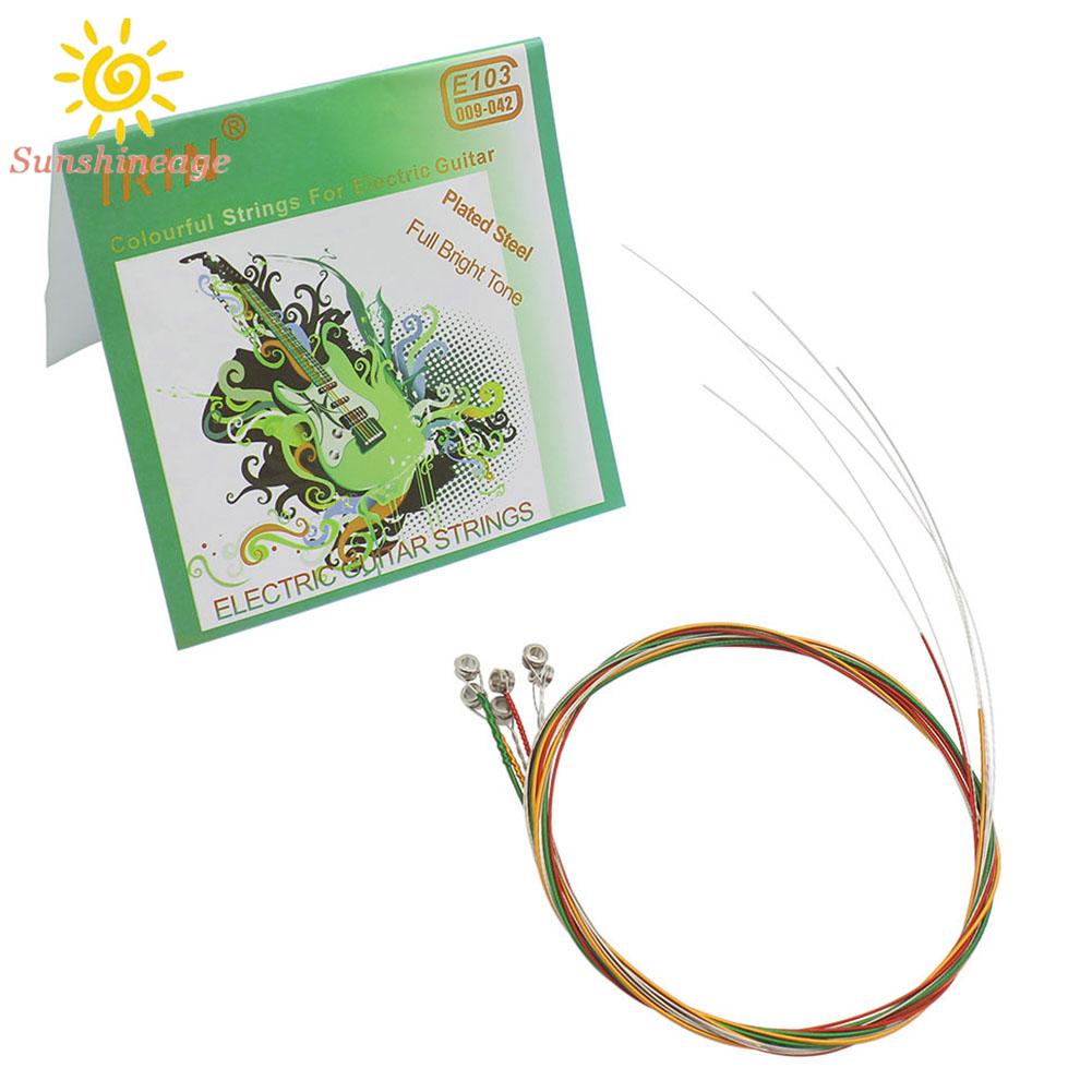 Irin Set 6 Dây Đàn Ghi Ta Điện E103 Bằng Kim Loại Mới
