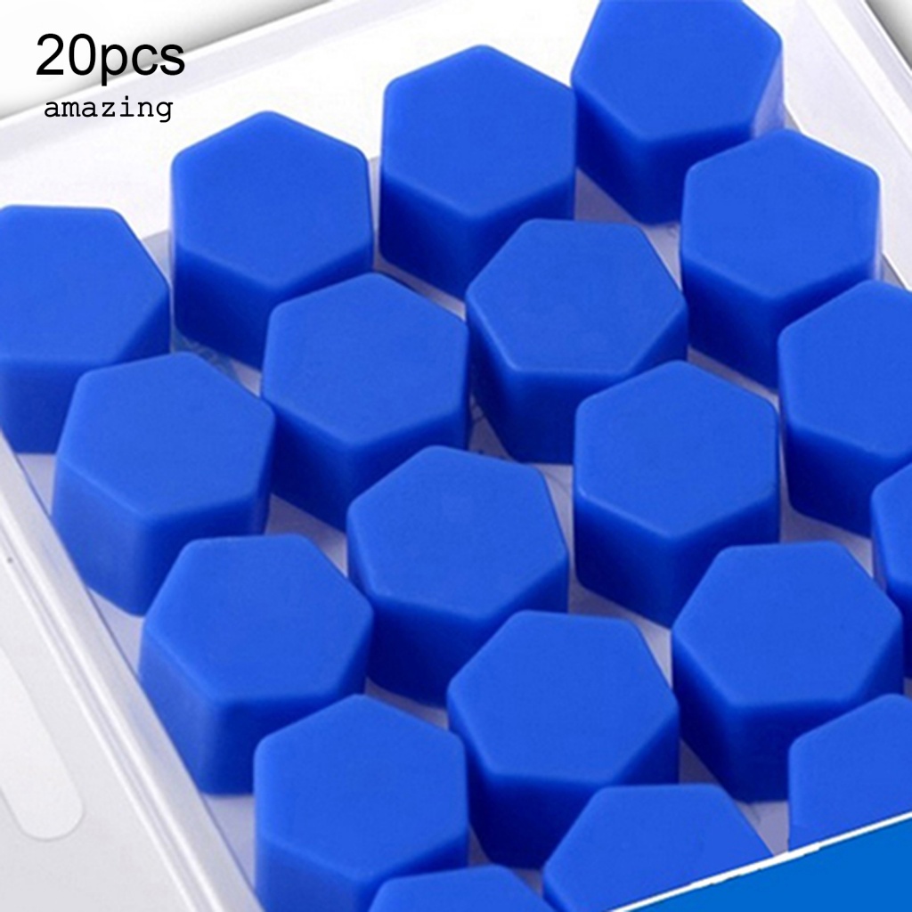 Set 20 Nắp Đậy Ốc Vít Bánh Xe Hơi Bằng Silicone