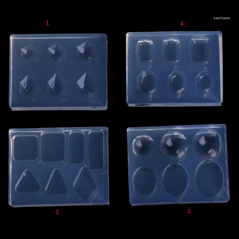 Khuôn Silicon Trong Suốt Hình Chữ Nhật Làm Trang Sức DIY