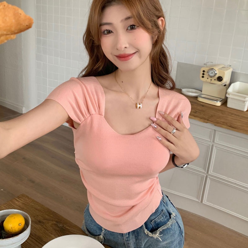 Áo Lửng Không Tay Màu Trơn Phong Cách Hàn Quốc Mới Cho Nữ