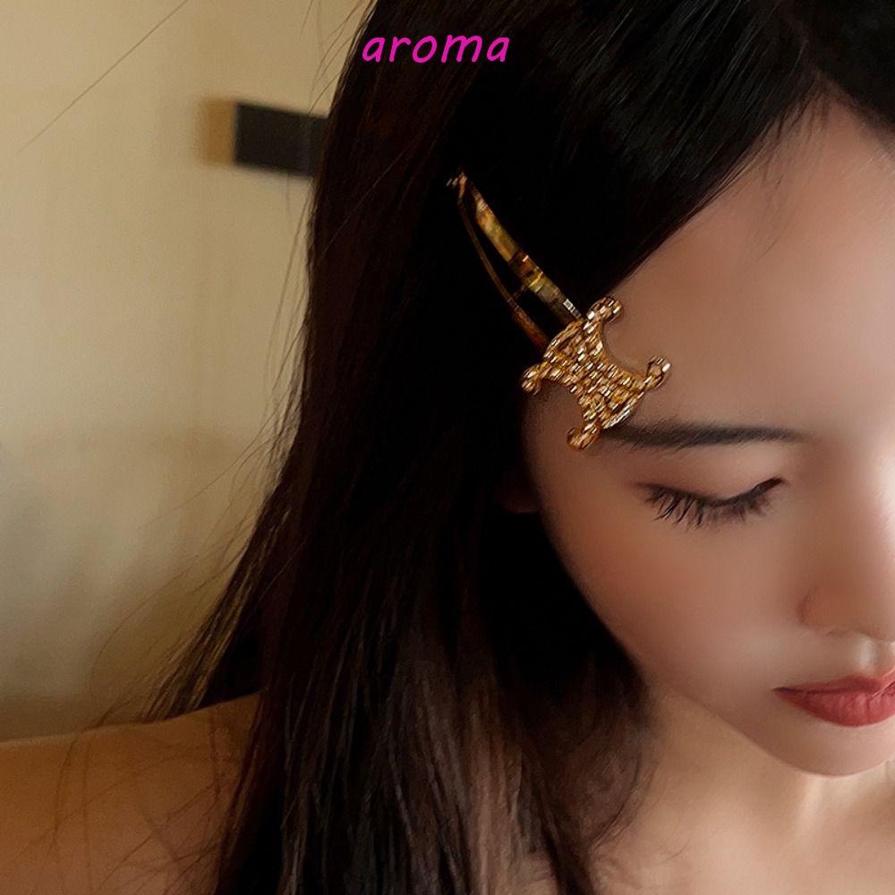 Kẹp Tóc Hợp Kim Đính Đá Lấp Lánh Sang Trọng Cho Nữ