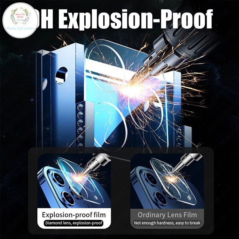 Kính Cường Lực Bảo Vệ Camera Cho IPhone 14 Pro Max | IPhone 14 Pro | IPhone 13 Pro Max | 12 Pro | 12 Pro Max | iP 11 / 11 Pro / 11 Pro Max