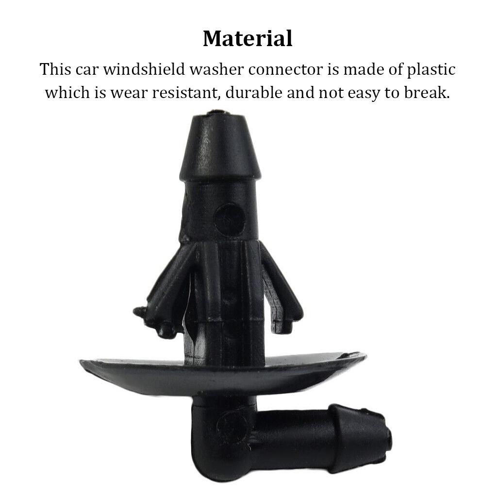 Set 2 Đầu Nối Ống Nước Rửa Kính Chắn Gió Xe Hơi Thay Thế Tiện Lợi