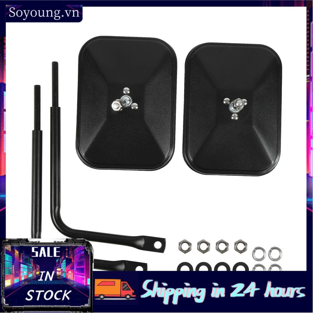 Soyoung Rear View Mirrors Side Rearview Mirror 7.7in for Vehicle Replacement  Wrangler JK JL TJ YJ CJ