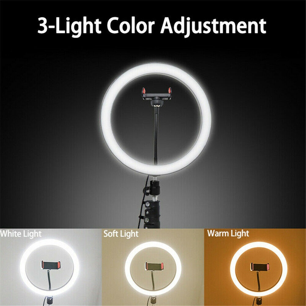 Vòng Đèn LED Trợ Sáng Chụp Ảnh Selfie 10 Inch Có Thể Điều Chỉnh Độ Sáng