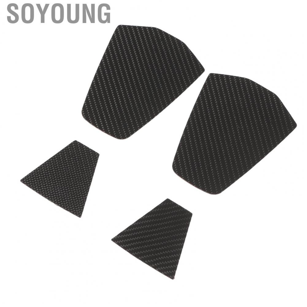 Soyoung Seat Headrest Panel  Carbon Fiber UTV Trim Decorative 4Pcs Easy Installation Protective for RZR PRO XP 2021 Onwards