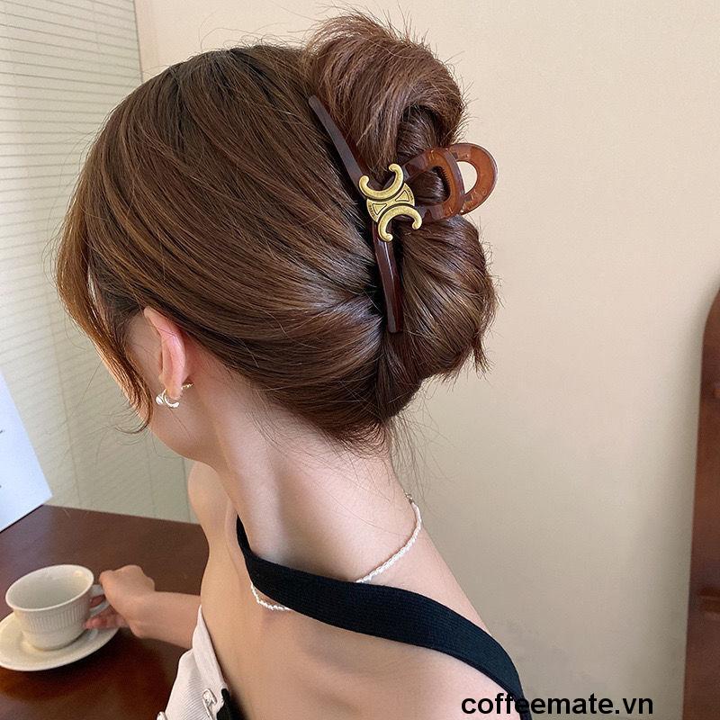 ⚡Kẹp Tóc Hình Cá Mập Chữ Cái 3 Màu Phong Cách Retro Cho Nữ