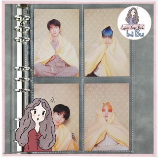 Phụ kiện bì trong đựng card, stickers đi kèm  Sổ còng bìa còng binder A5, B5, A4 (sheet refill)
