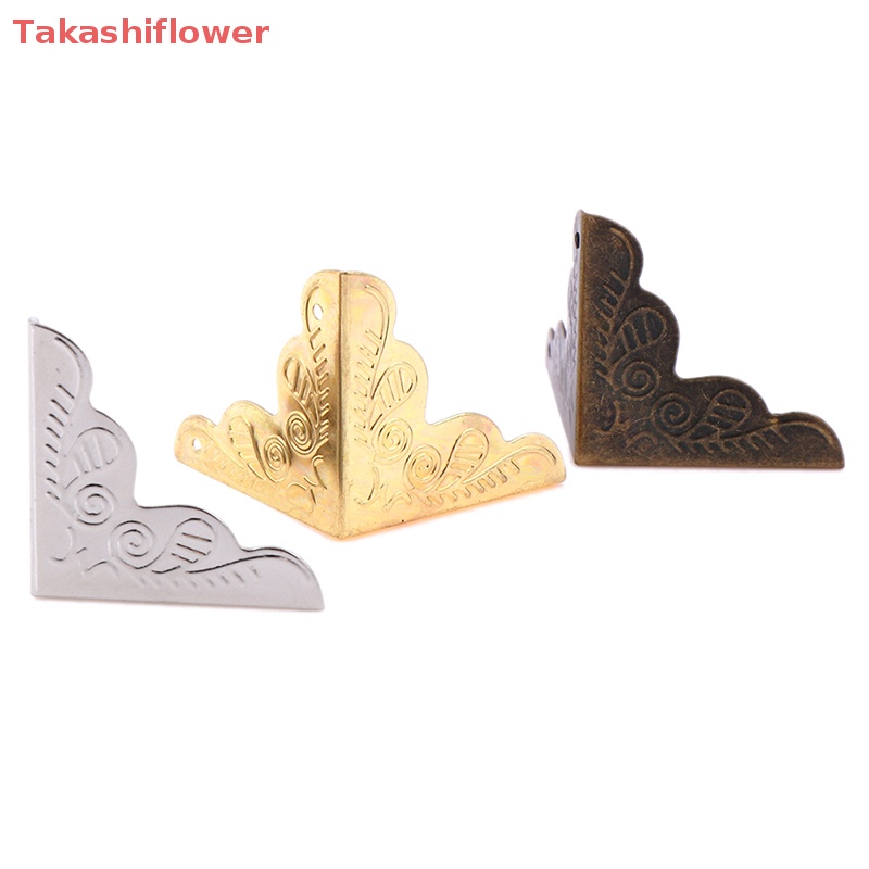 Bộ 10 Miếng Bọc Cạnh Hộp Trang Sức Phong Cách Cổ Điển 25X25Mm