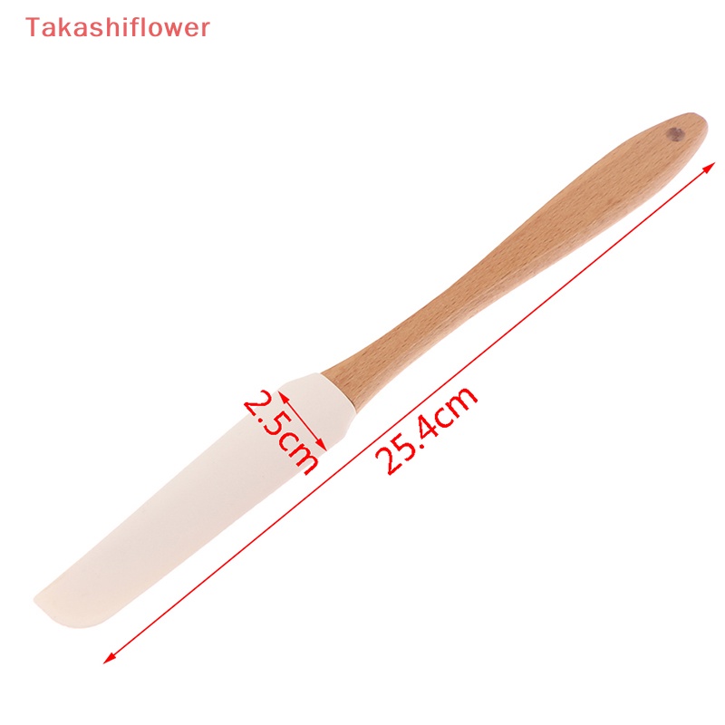 1 Dụng Cụ Làm Bánh Bằng Silicone Cán Gỗ Có Thể Tháo Rời