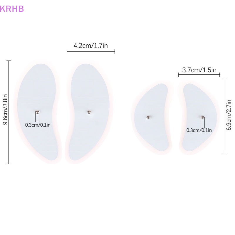 Set 2 Cặp Miếng Đệm Thay Thế Cho Máy Mát Xa Cơ Mặt Mới