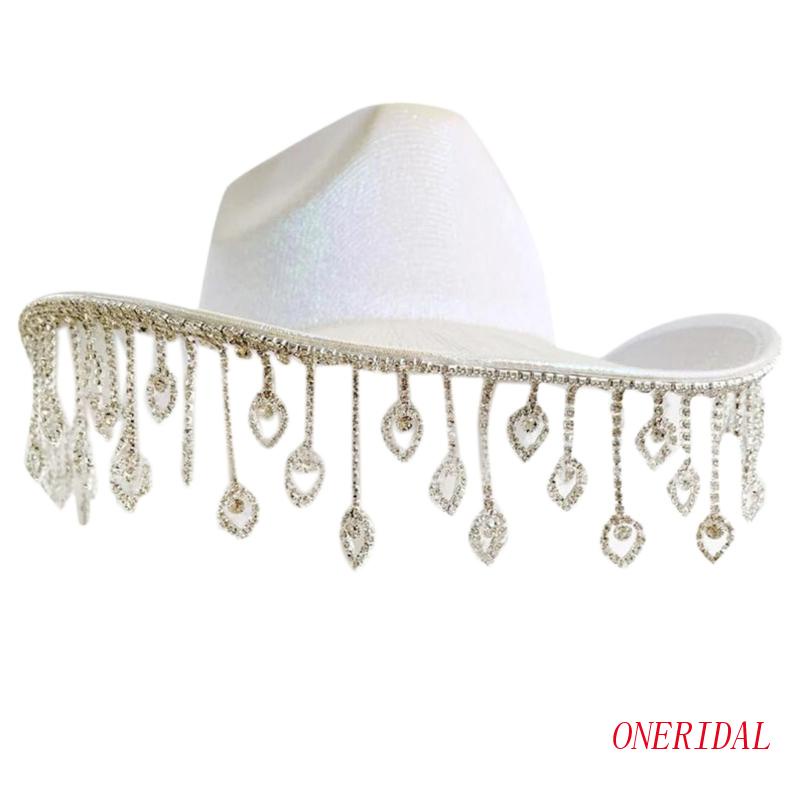 Mũ Rộng Vành Đính Tua Rua Lấp Lánh Thanh Lịch Cho Cô Dâu