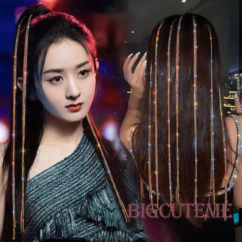 Kẹp Tóc Dạng Chuỗi Dài 57CM Đính Đá Thời Trang Dành Cho Nữ