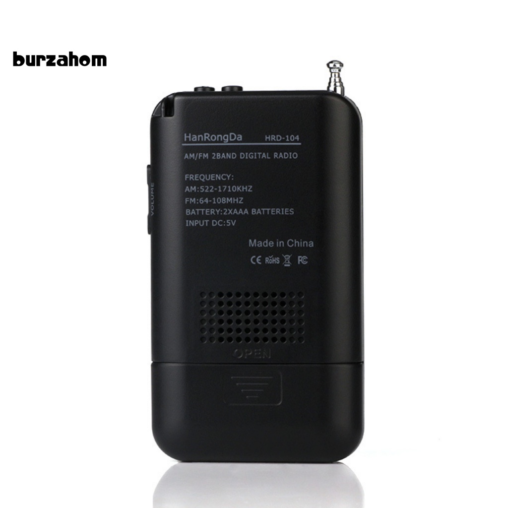 Radio Kỹ Thuật Số HRD-104 Màn Hình LCD 1.3 Inch 40mm Chuyên Dụng Cho Xe Đạp