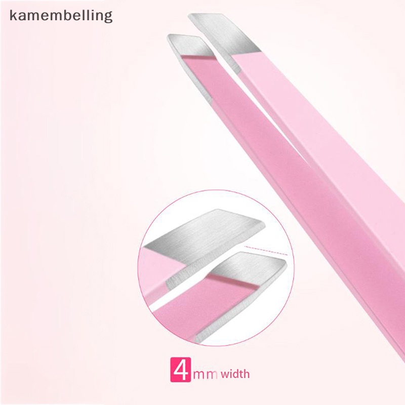 Nhíp Nhổ Lông Mày / Lông Mi 3 Trong 1 Bằng Thép Không Gỉ