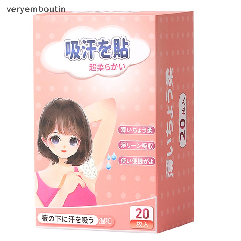 Set 20 Miếng Dán Thấm Mồ Hôi Dưới Cánh Tay Dùng Một Lần Tiện Lợi