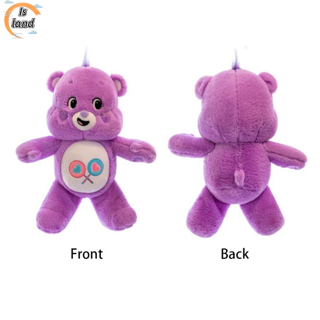 Thú Nhồi Bông Hình Gấu Thỏ Màu Cầu Vồng Dễ Thương 27cm