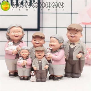 Mô Hình Cặp Đôi Ông Bà Trang Trí Nội Thất Dễ Thương