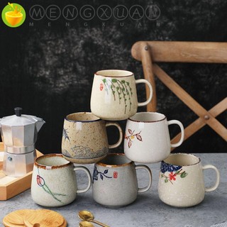Cốc gốm uống trà cà phê phong cách Nhật Bản cổ điển 380ml