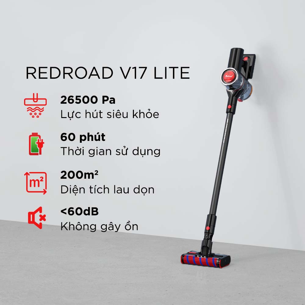 Máy hút bụi không dây cầm tay siêu mạnh Xiaomi Dreame V11/Redroad V17/Redroad V17 Lite/Redroad V17 Max