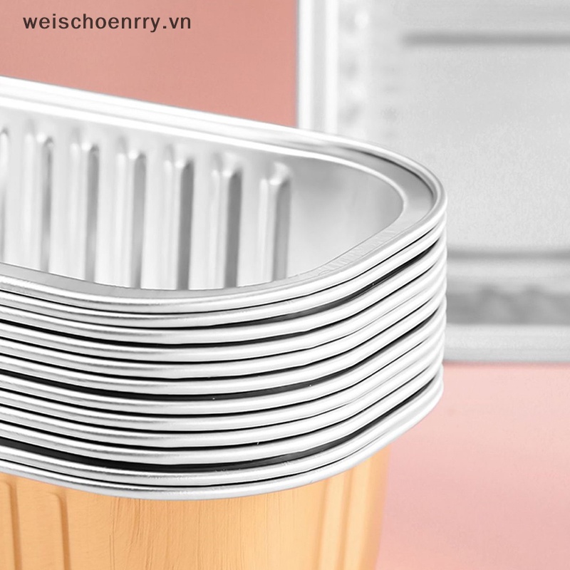 Set 5 Hộp Thiếc Lá Nhôm Đựng Bánh Tráng Miệng Dùng Một Lần