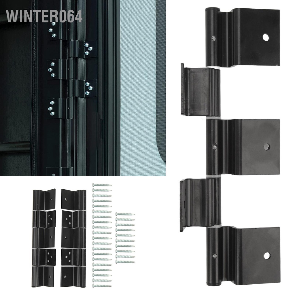 Winter064 2 Chiếc RV Mục Từ Ma Sát Cửa Bản Lề Kim Loại Hoạt Động Êm Cao Cấp Màu Đen Dễ Dàng Lắp Đặt Cho Bánh Xe 5th Kéo Motorhome