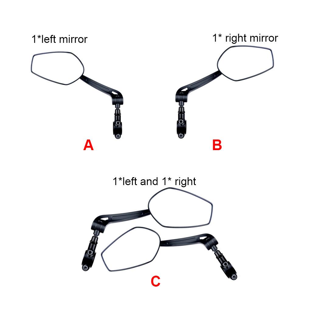 Gương Chiếu Hậu Gắn Tay Lái Xe Đạp Điện Có Thể Điều Chỉnh Góc Rộng / Rộng