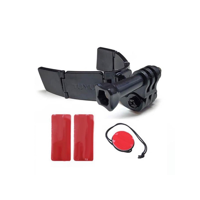 Hinged Chin Rack Motorcycle Integrated Hinge Helmet Camera Accessories Double-Sided Connection Glue Sticker [Q/4]