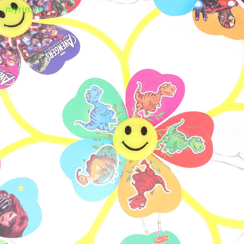 Set 6 Chong Chóng Gió Đồ Chơi Có Đèn Led Độc Đáo