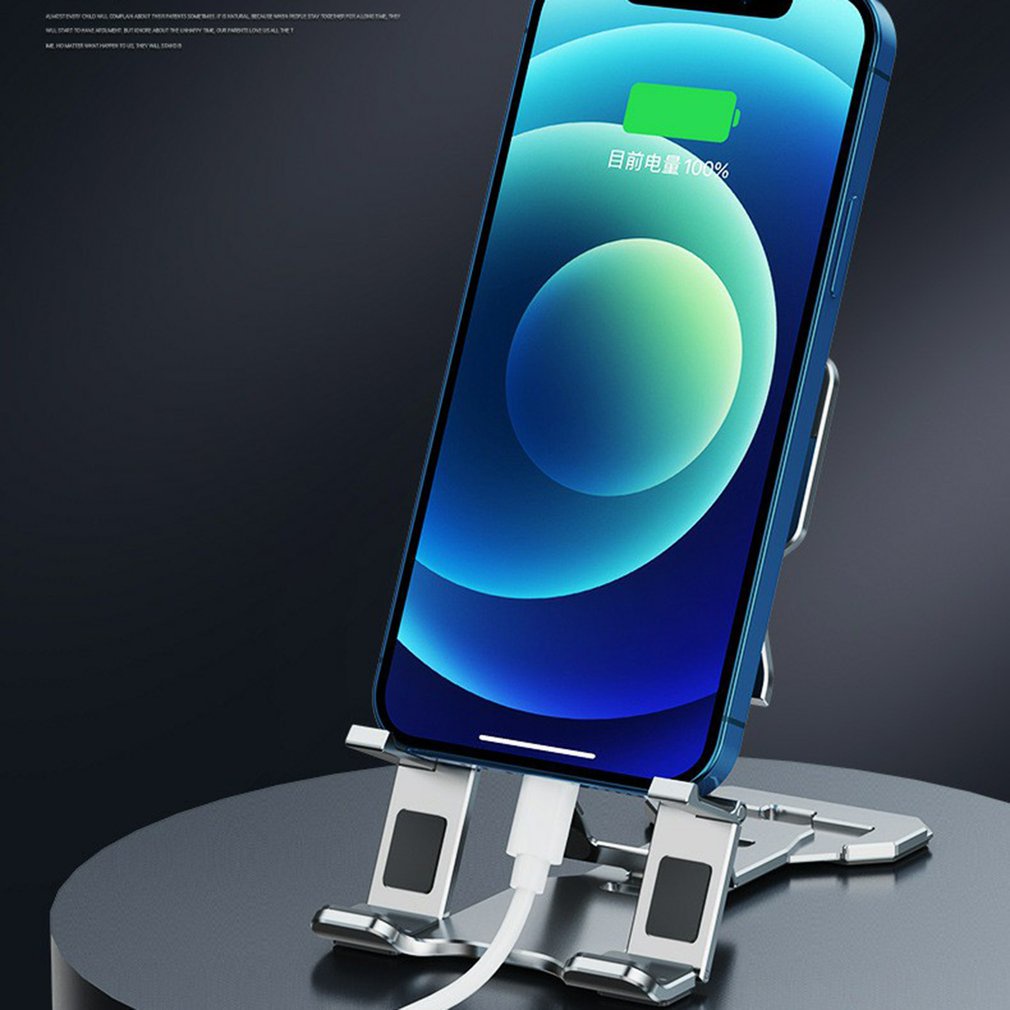 Aluminum Alloy Mobile Phone Holder Multi-Function Elevated Frame Portable Foldable Support Collapsible [Q/8]