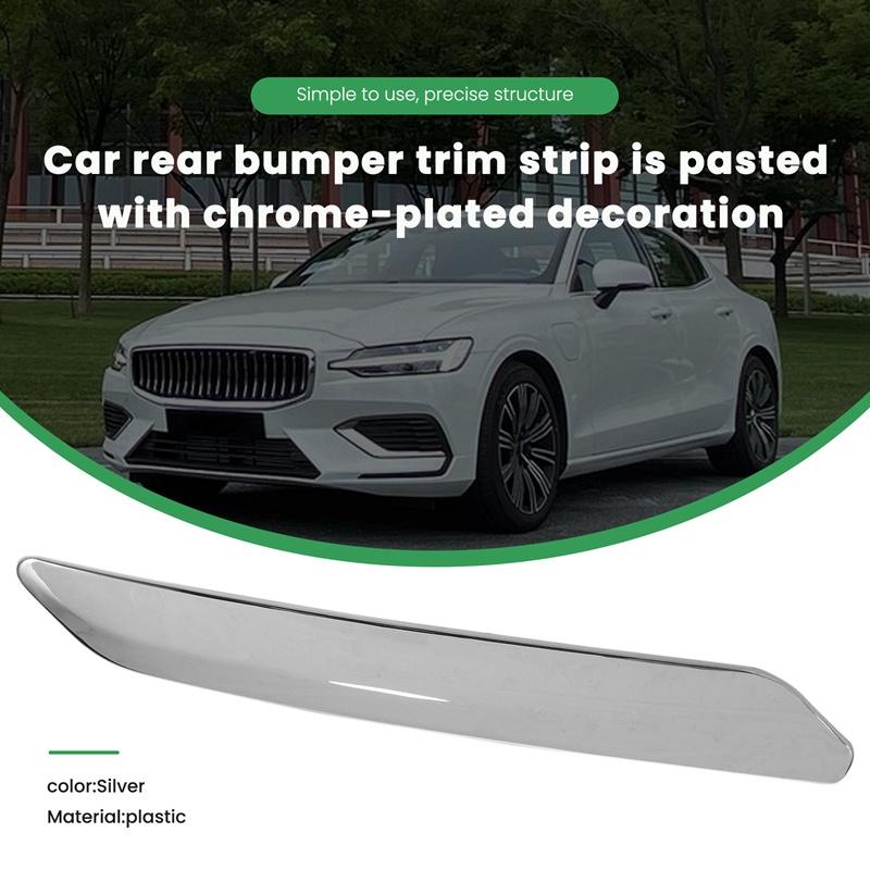 1 Cặp Viền Dán Trang Trí Cản Sau Xe Hơi Citroen C5 2009 2010 2011 2012