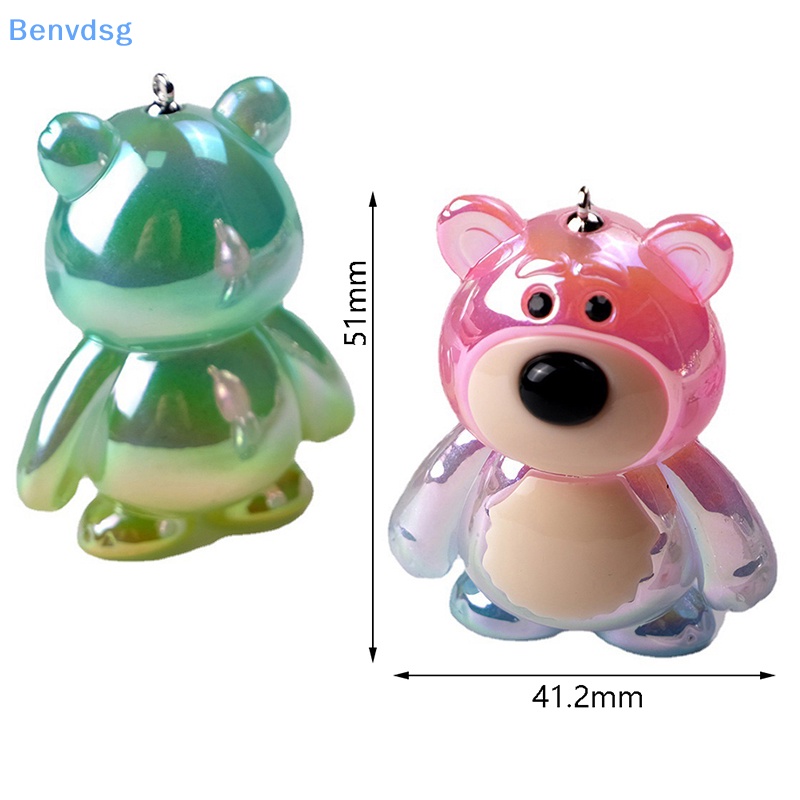 Benvdsg &gt; Mặt Vòng cổ / Móc Khóa Hình Gấu Dạ Quang DIY