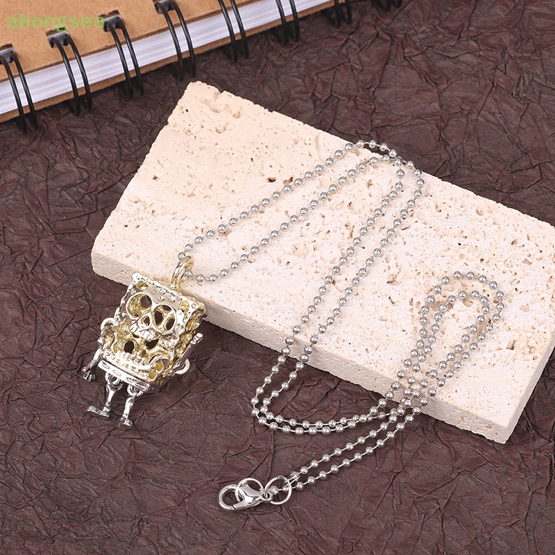 Vòng cổ Mặt Vuông Khắc Hình Đầu Lâu Phong Cách Hip Hop Punk Rock Cổ Điển Cho Nam Và Nữ Bongsea