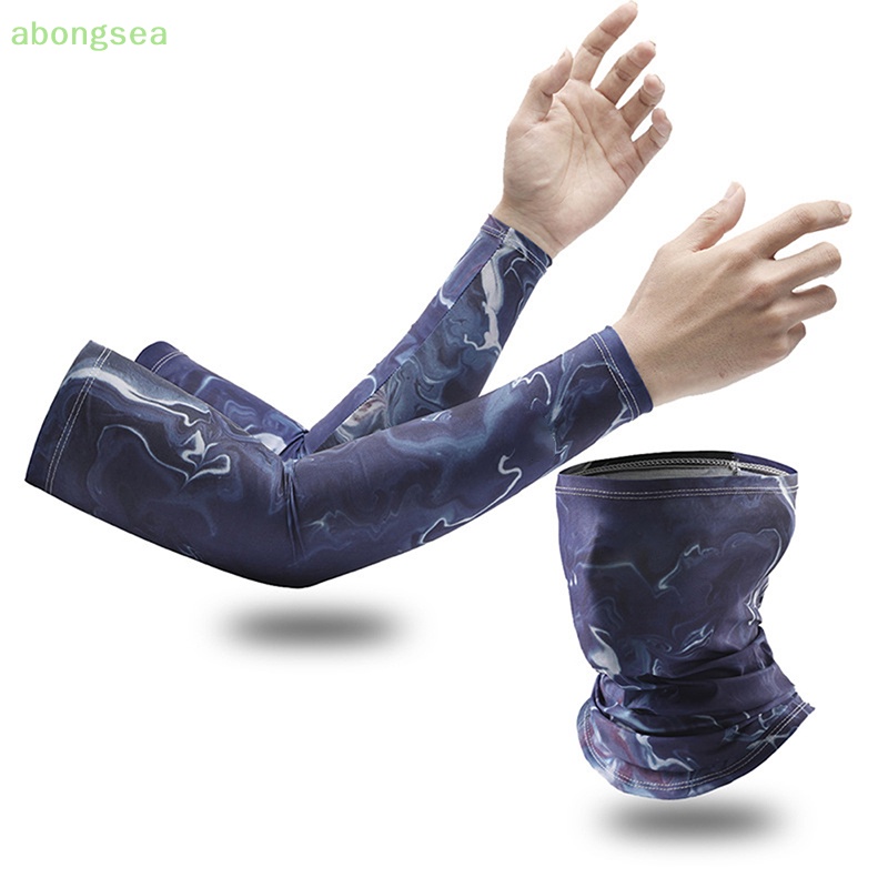 Abongsea Set Khăn Choàng Cổ + Mặt Nạ Chống Nắng + Tia UV Khi Hoạt Động Thể Thao Ngoài Trời